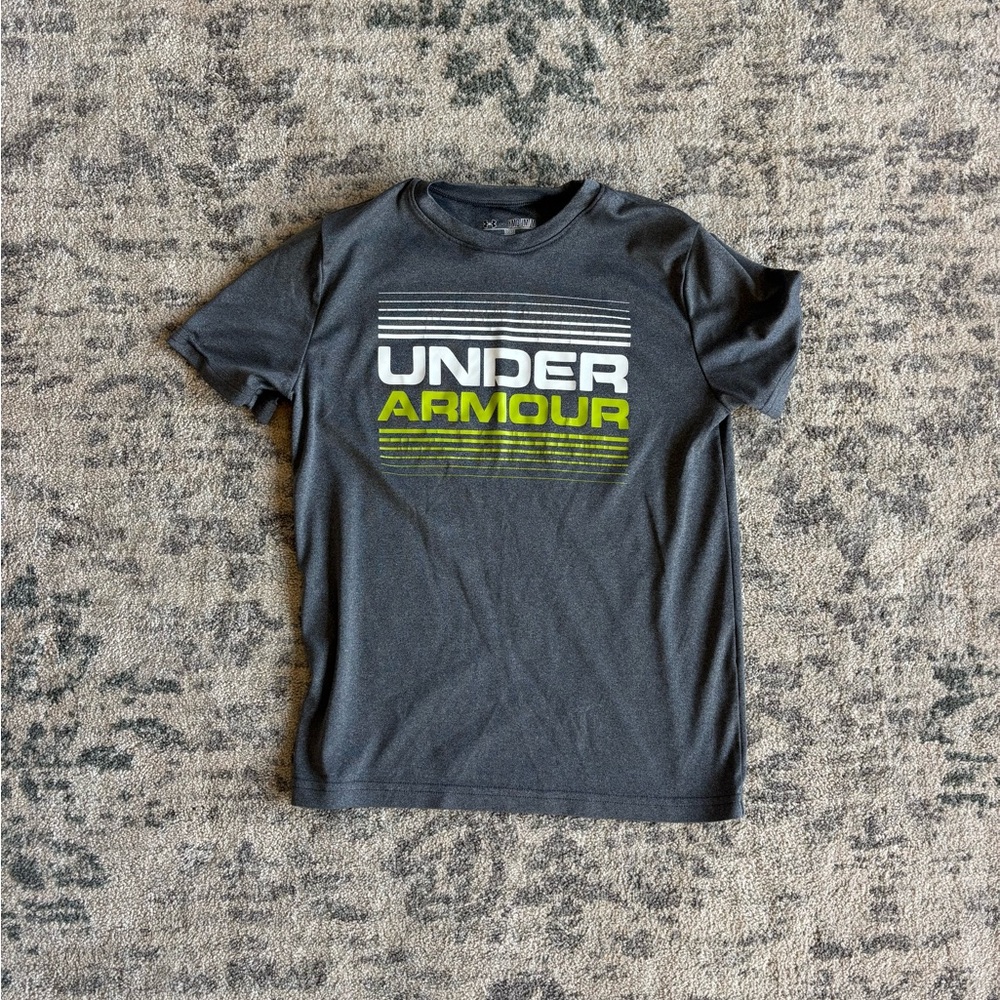 Under Armour Kids Black and Yellow Graphic Tee